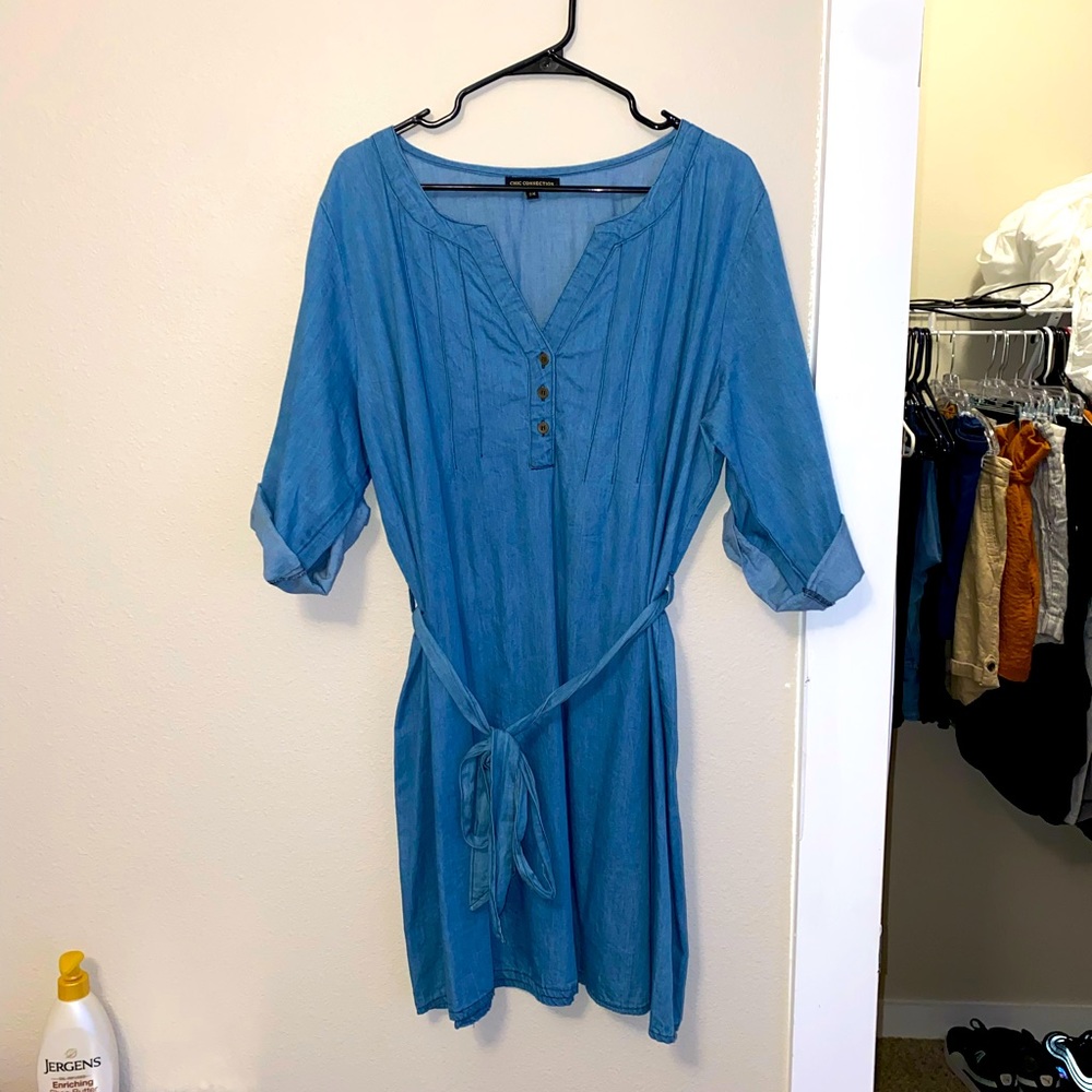 Blue short/mini Jean Dress